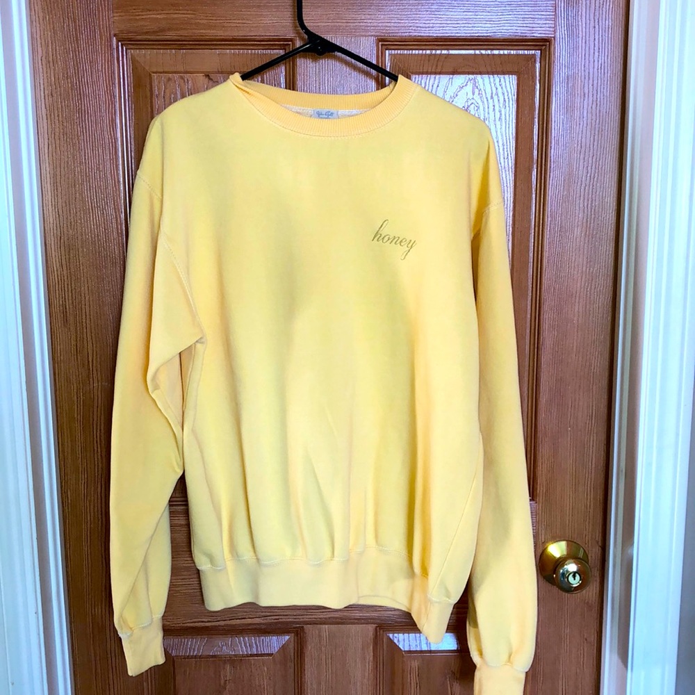 Brandy Melville “Honey” sweatshirt.  EUC sz M